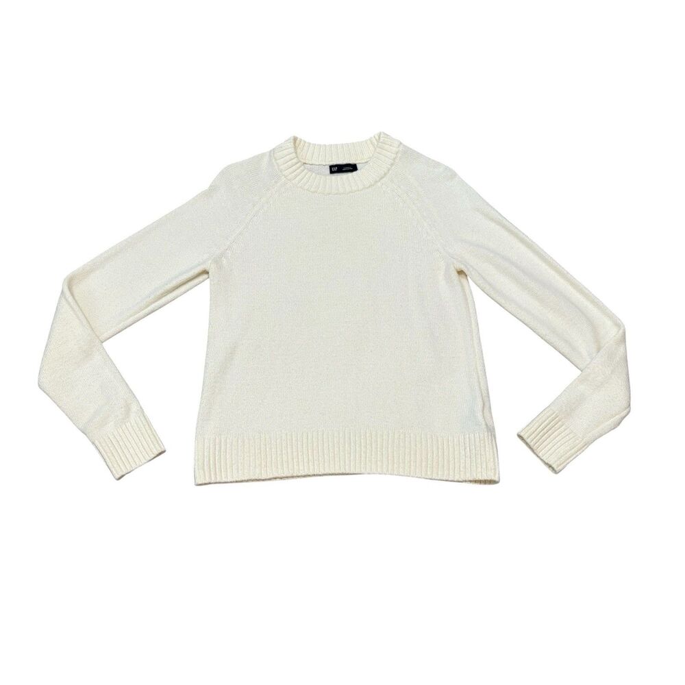 Gap CashSoft Crewneck Sweater Ivory Frost Size XS